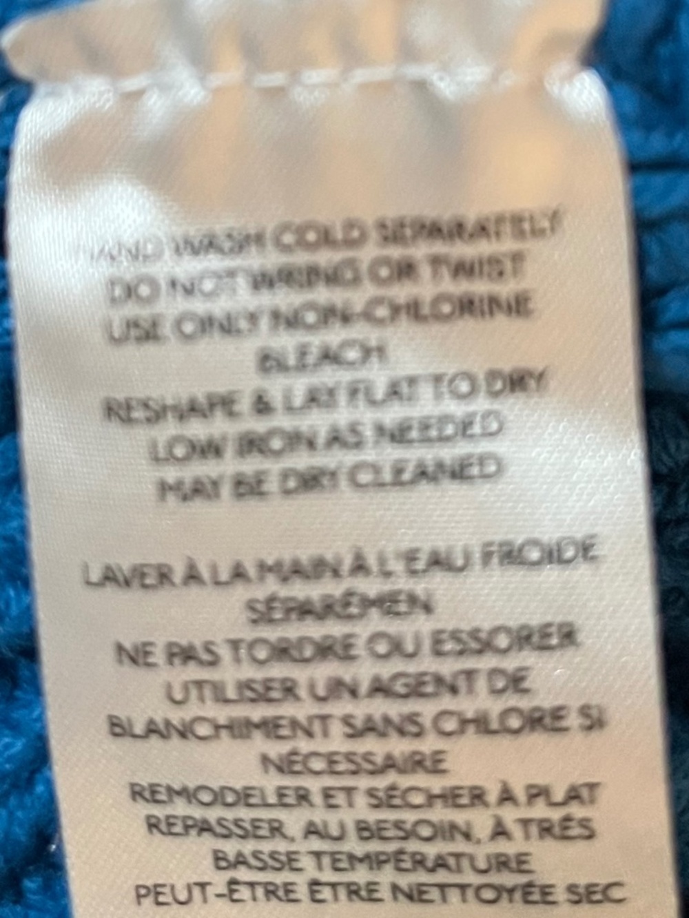 Free People Swim Too Deep Oversized Mykonos Blue Knit Turtleneck Sweater Size M - Picture 7 of 8